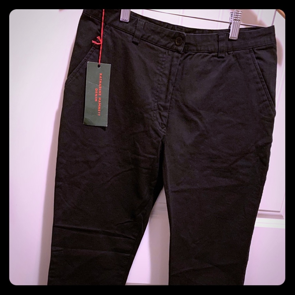 💚 Katherine Hamnett Black cotton pant
